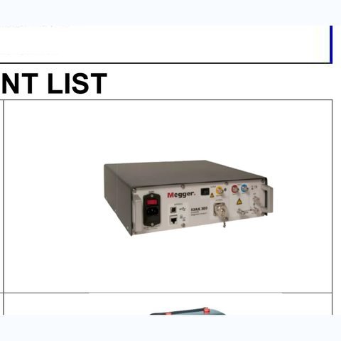 Insulation Diagnostic Megger IDAX300